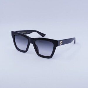 Gucci GG1714S 001 Sunglasses  Black Square Frame, Grey Gradient Lenses